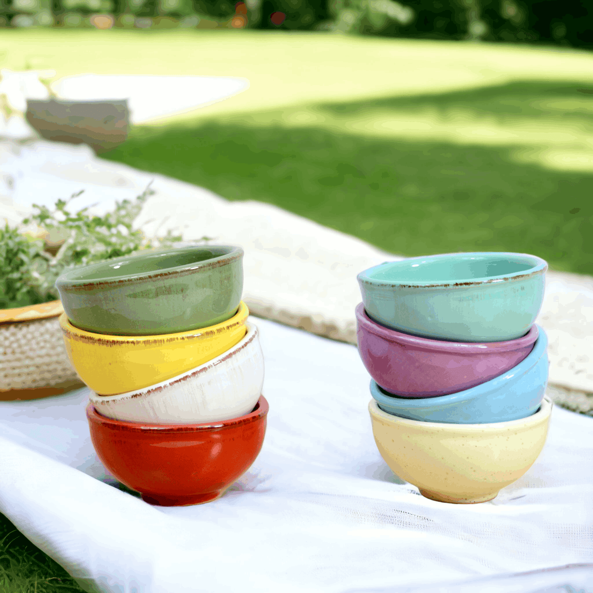 Tuscan Ceramic Dipping Bowls, Set of 4, Made in Italy - My Italian Decor