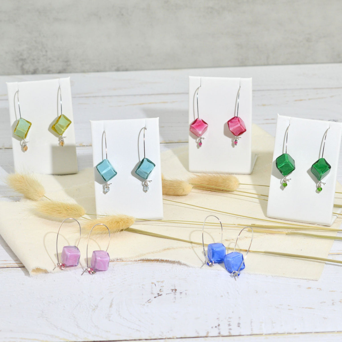 Murano Glass Dolce Earrings, Handcrafted in Italy