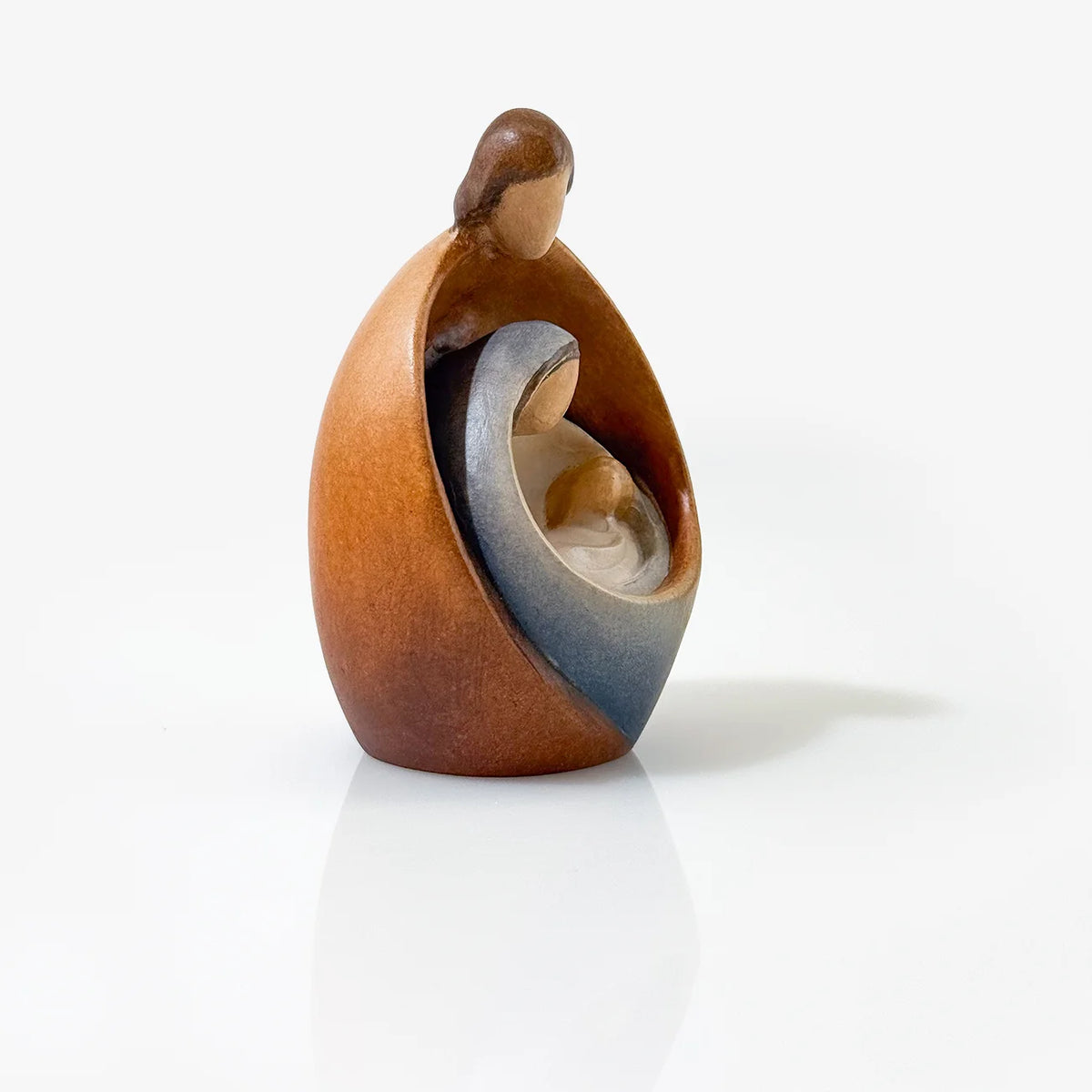 Modern Wooden Holy Family, Three Sizes, Made in Italy