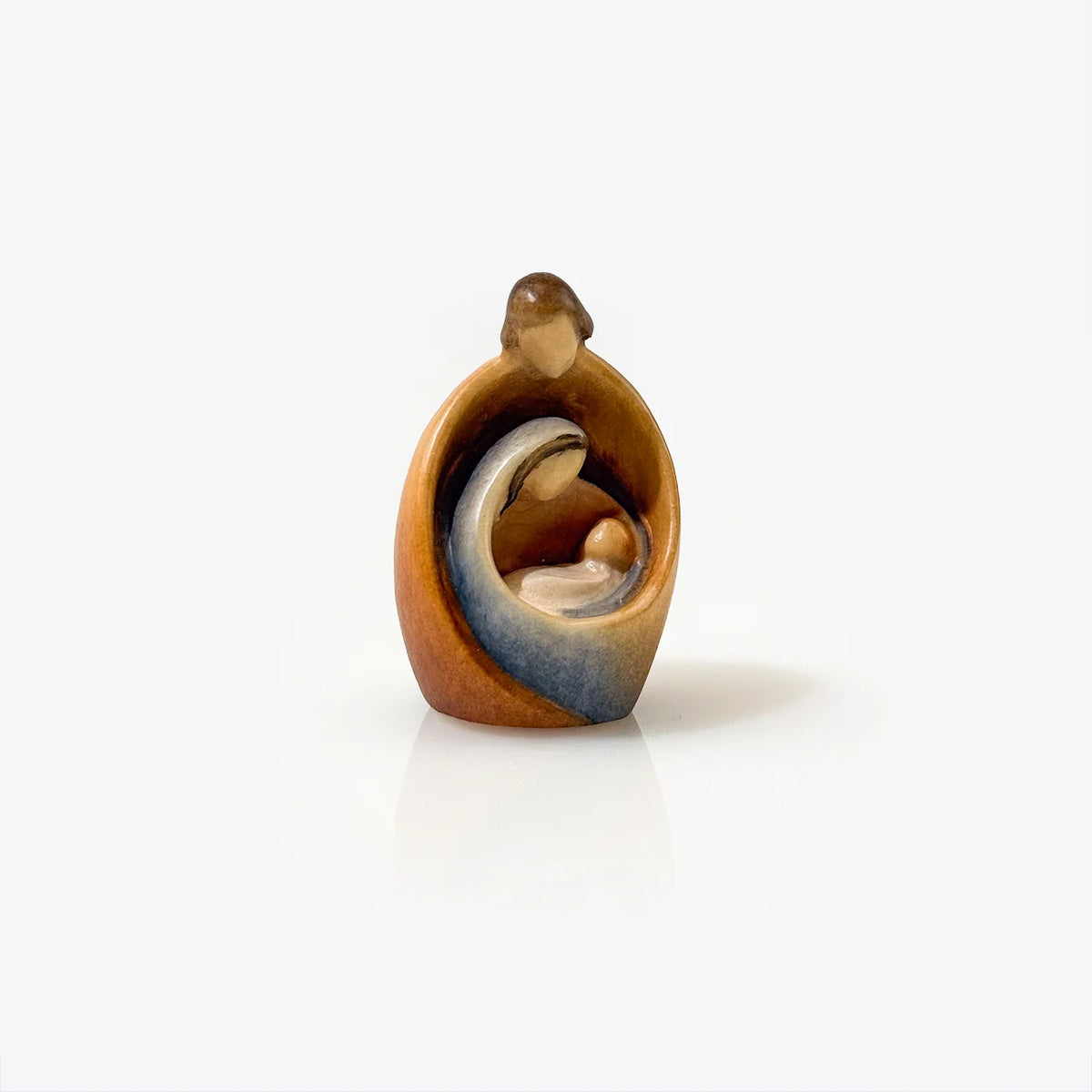 Modern Wooden Holy Family, Three Sizes, Made in Italy