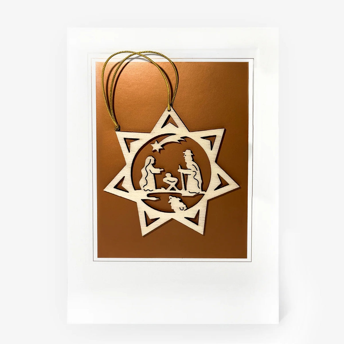 Christmas Card and Wooden Ornament