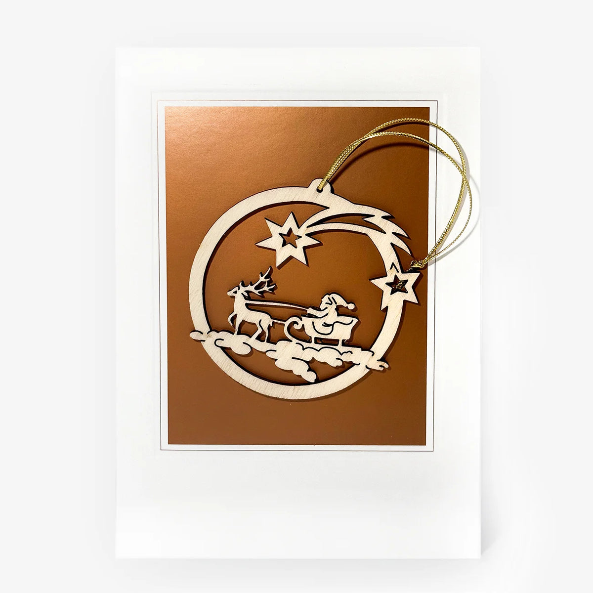 Christmas Card and Wooden Ornament