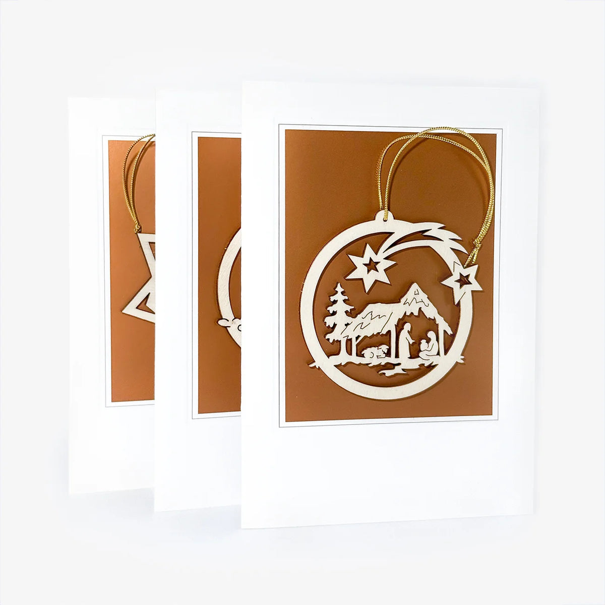 Christmas Card and Wooden Ornament