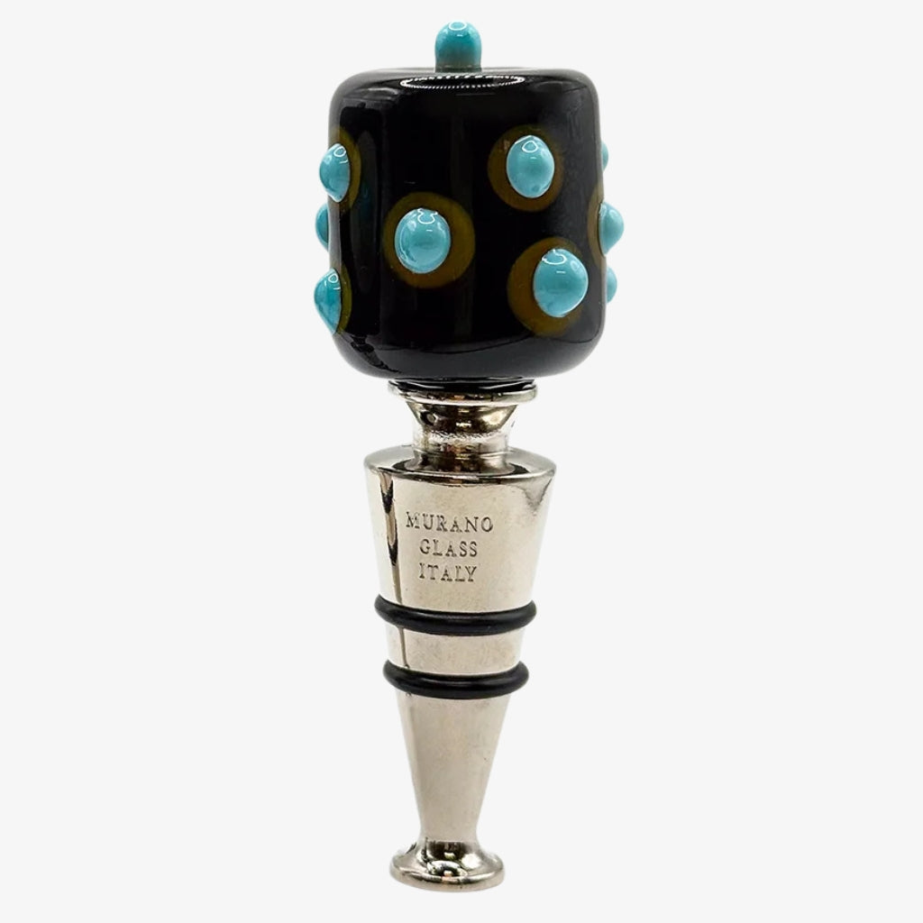 Murano Glass Wine Stopper, Dots
