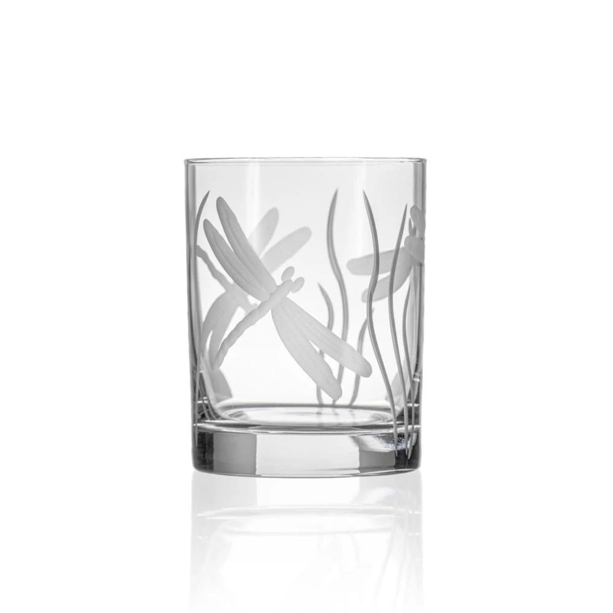 Set of 2 - Dragonfly Whiskey Glasses Tumblers - USA Made - My Italian Decor