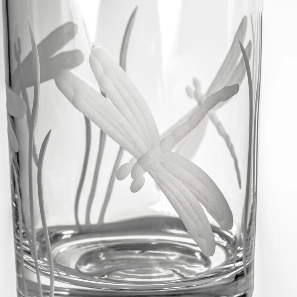 Set of 2 - Dragonfly Whiskey Glasses Tumblers - USA Made - My Italian Decor