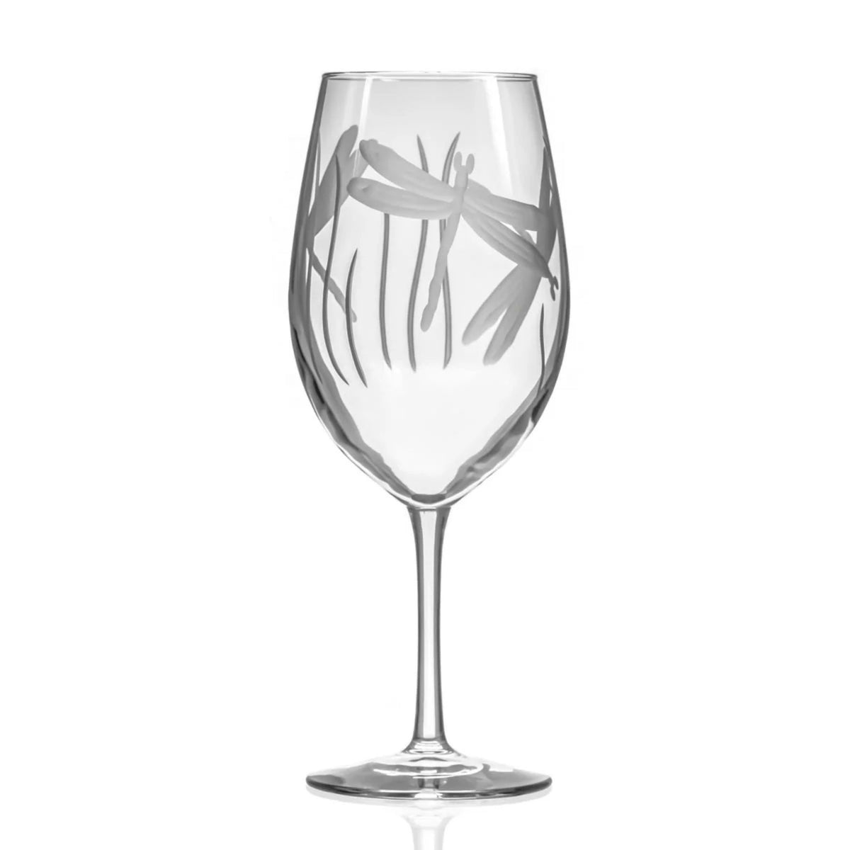 Set of 2 - Dragonfly Wine Glasses - 18oz - USA Made - My Italian Decor