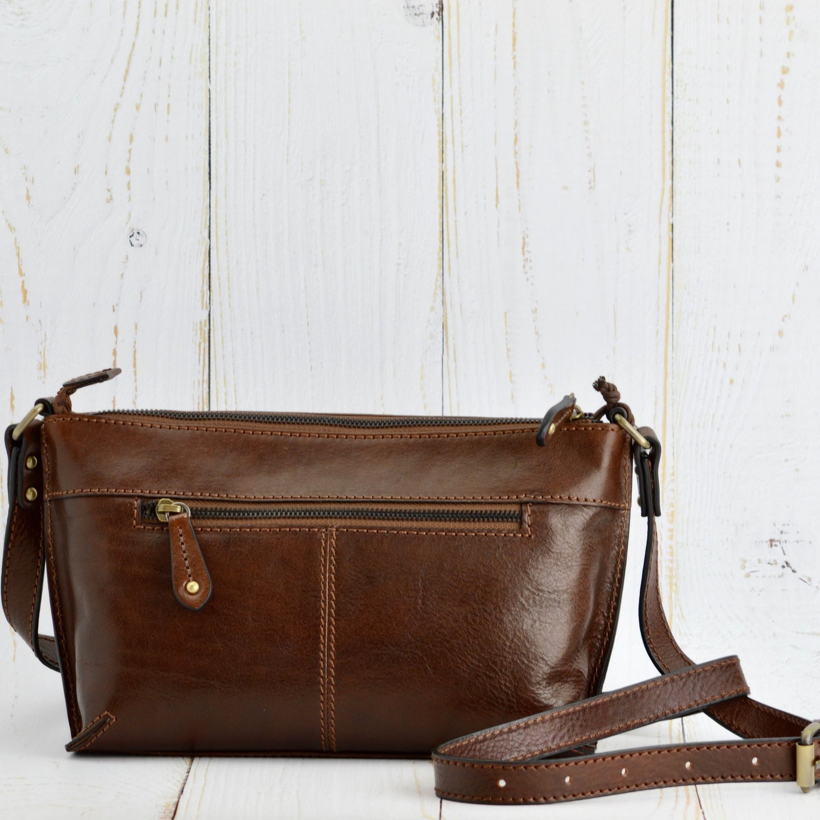 Firenze Italian Leather Crossbody, Made in Florence, Italy - My Italian Decor