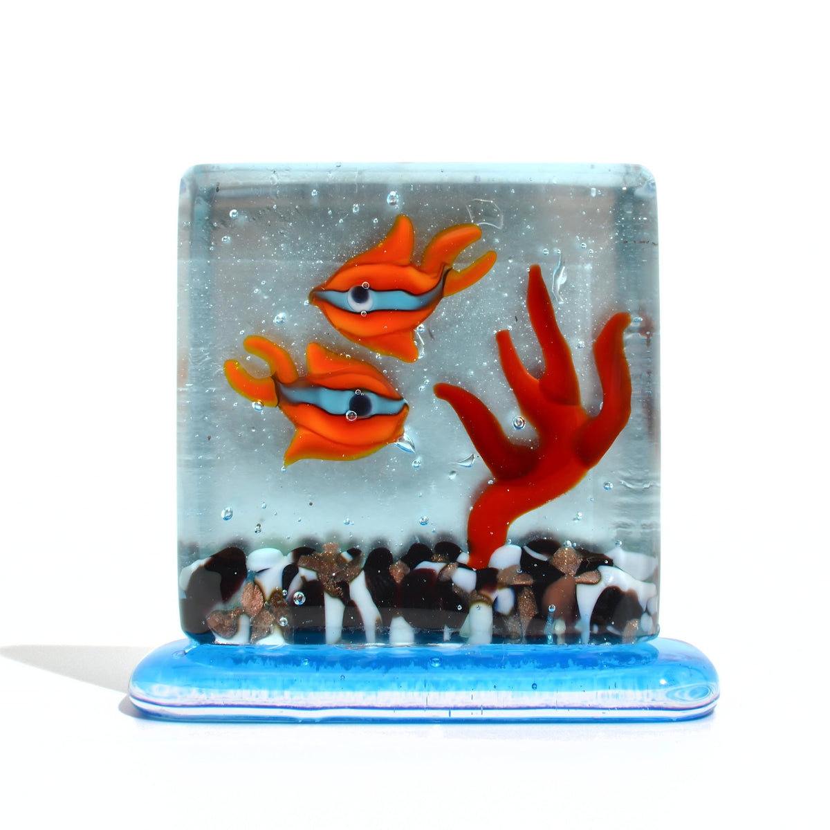 Murano Glass Fish Aquarium, Handmade in Italy