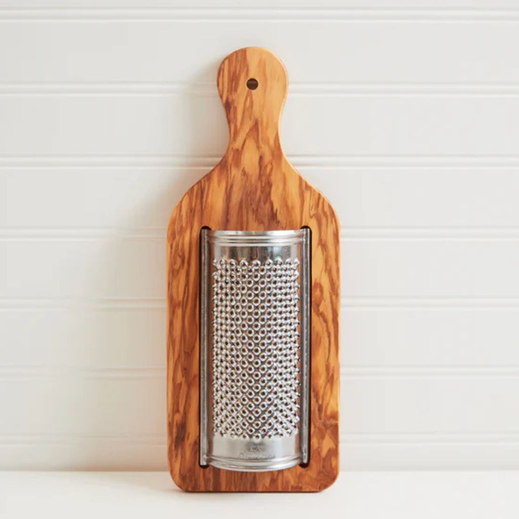 Olivewood Flat Cheese Box Grater - Made in Italy