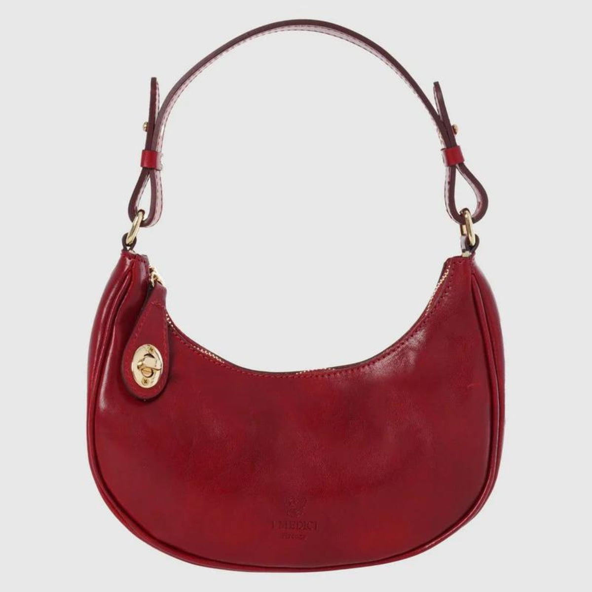 Flavia Italian Leather Small Shoulder Bag, Made in Italy