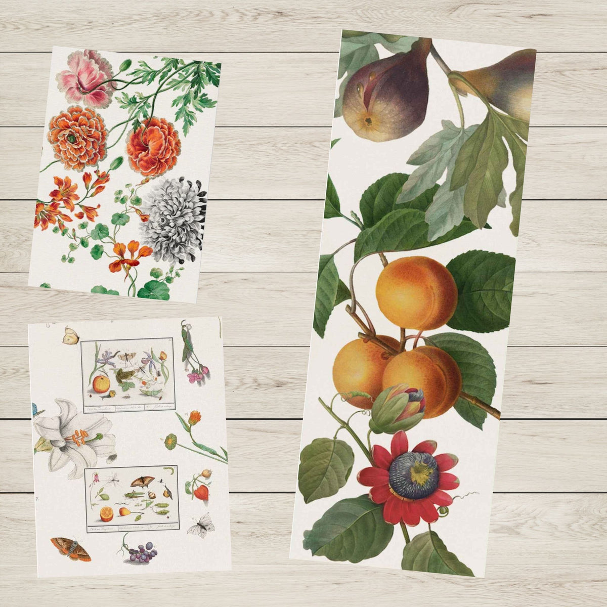 Table Runner, 100% Linen, Fruit &amp; Floral, Choose your style, Made in Italy