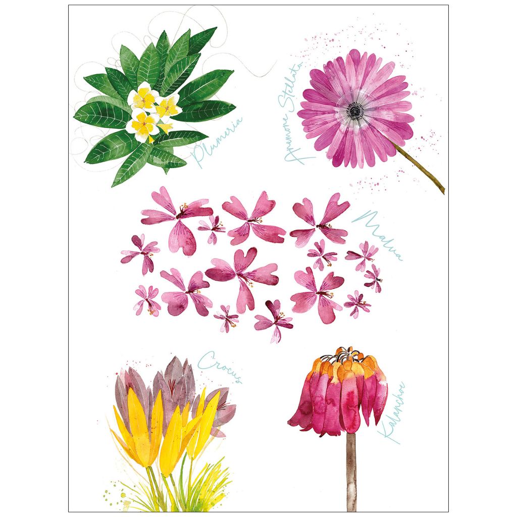 Florarosa Kitchen Towel, 100% Linen, Made in Italy - My Italian Decor