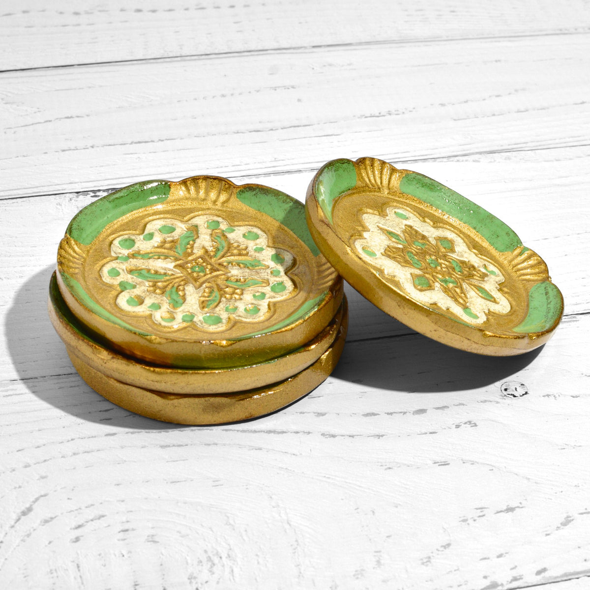 Florentine Wood Coasters Sets