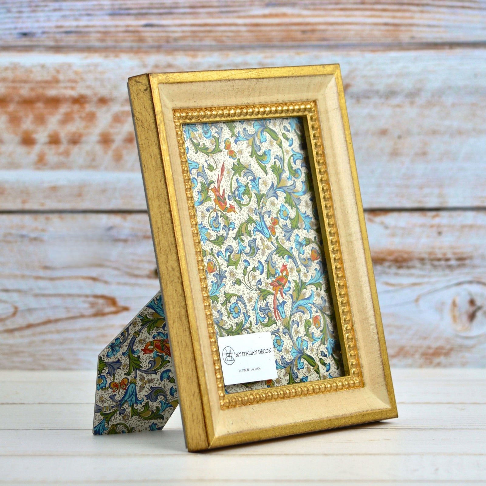 Italian Florentine Carved Wood Cappuccino Photo Frame, 4x6 or 5x7 - My Italian Decor