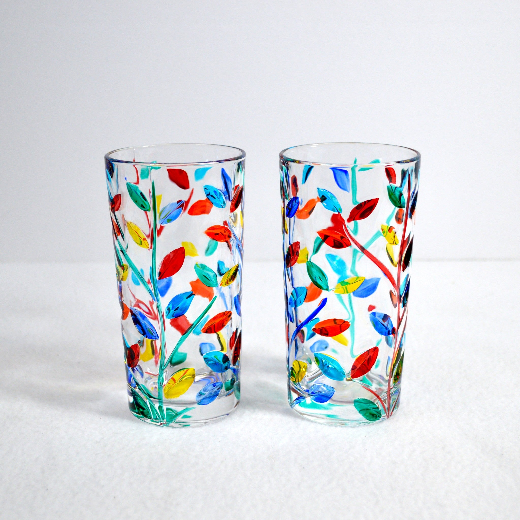 Georgio Romanian Crystal Hi Ball Glasses, Set of 4 - Drinkware
