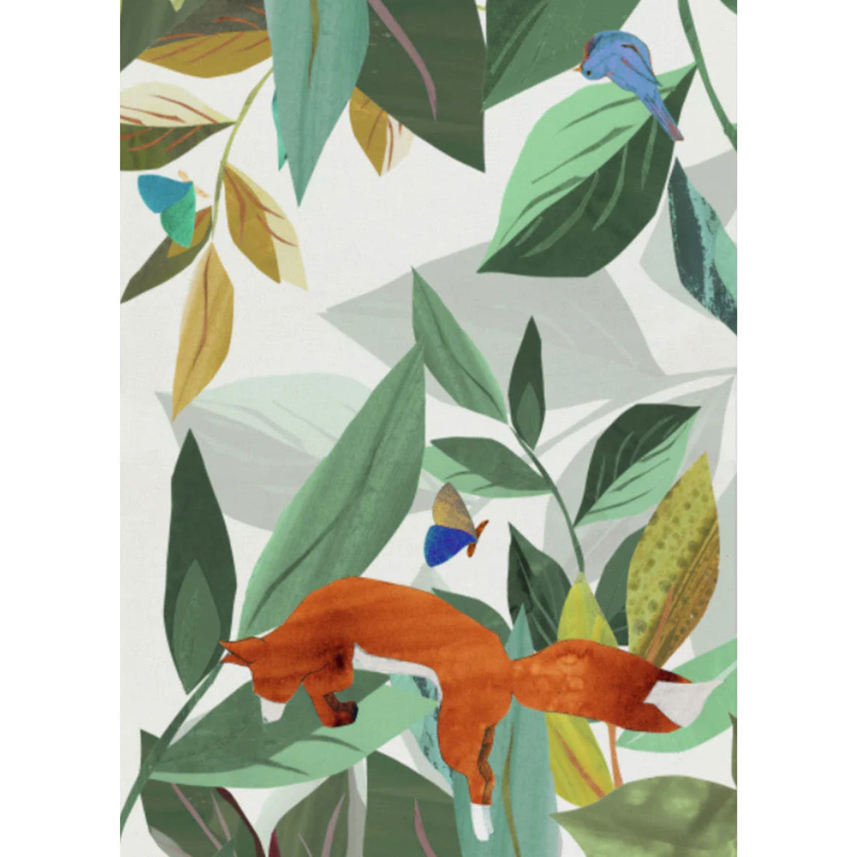 Wildlife Table Runner, 100% Cotton, Made in Italy