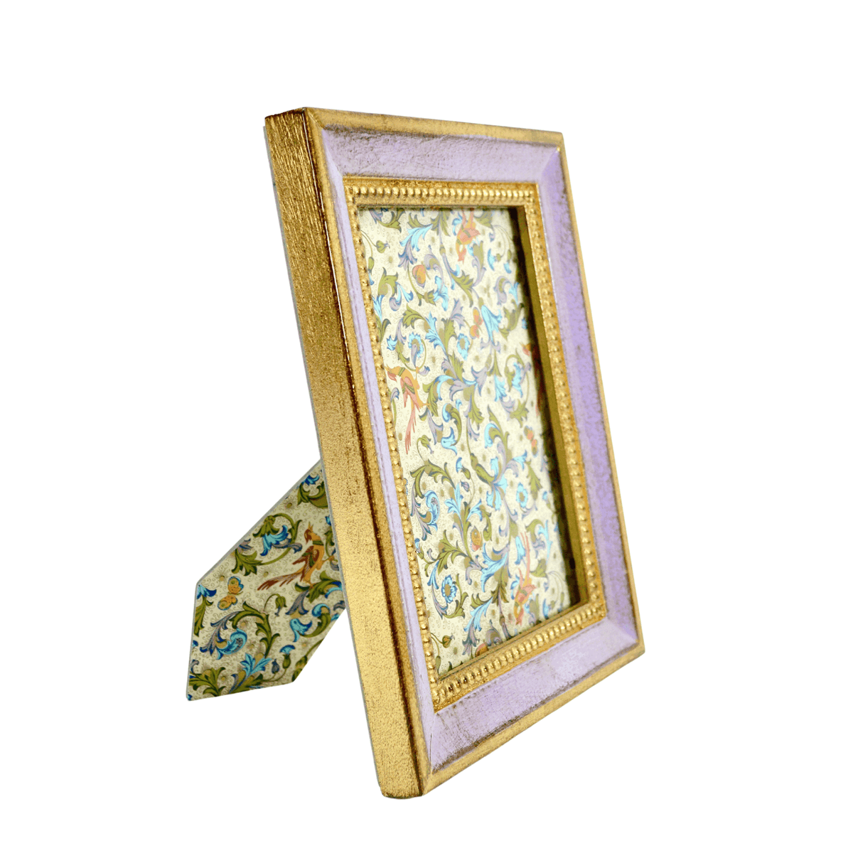 Italian Florentine Carved Wooden Photo Frame, Lilac - My Italian Decor