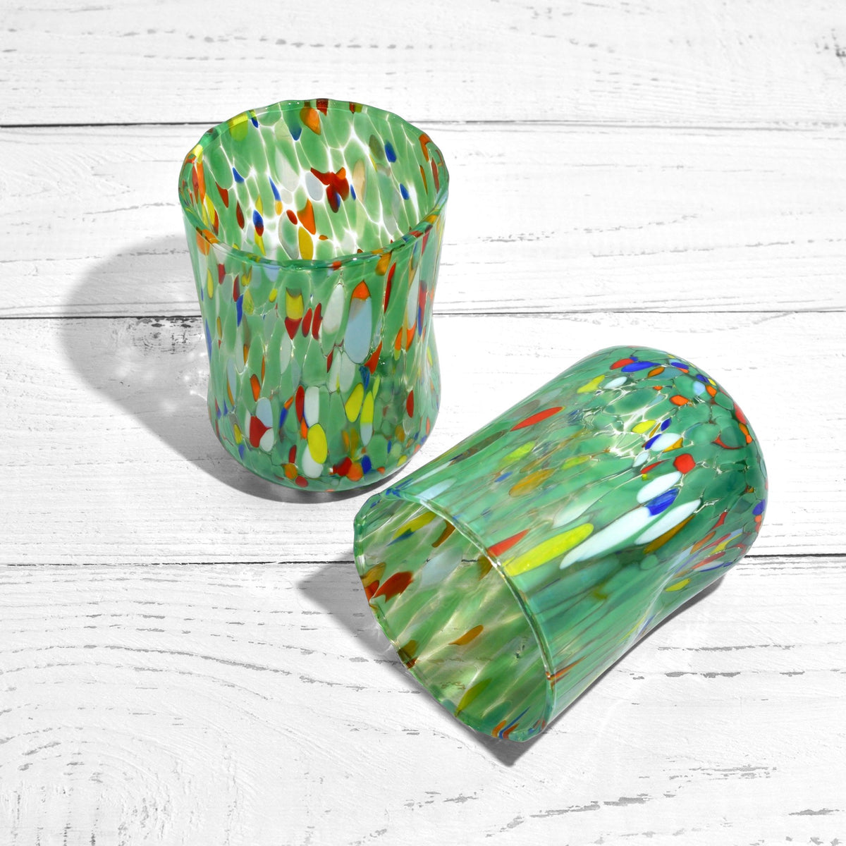 Fresca Due Murano Glass Tumblers, Set of 2, Made in Italy