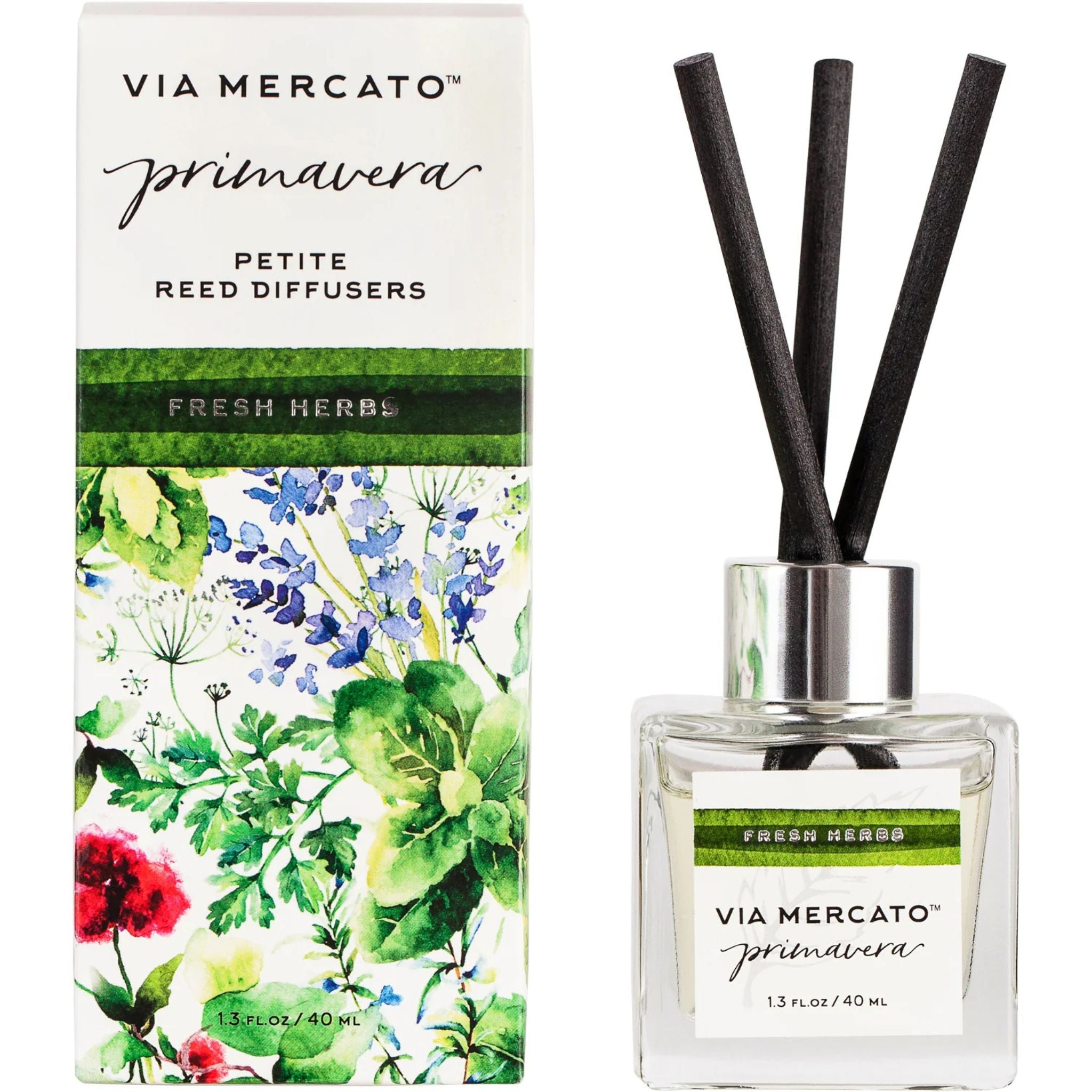 Via Mercato Seasonal Reed Diffusers, Made in Italy