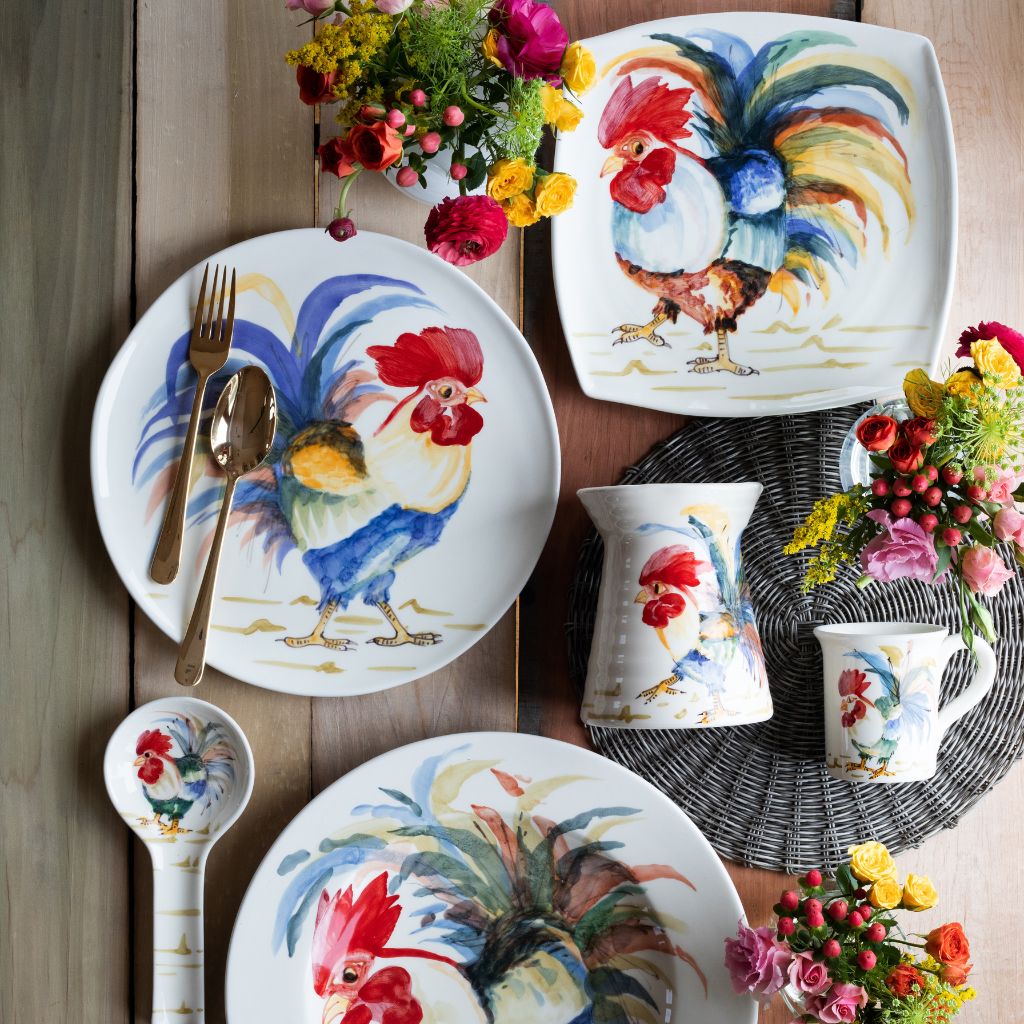 Gallo Serving Platter, Tuscan Ceramic - My Italian Decor