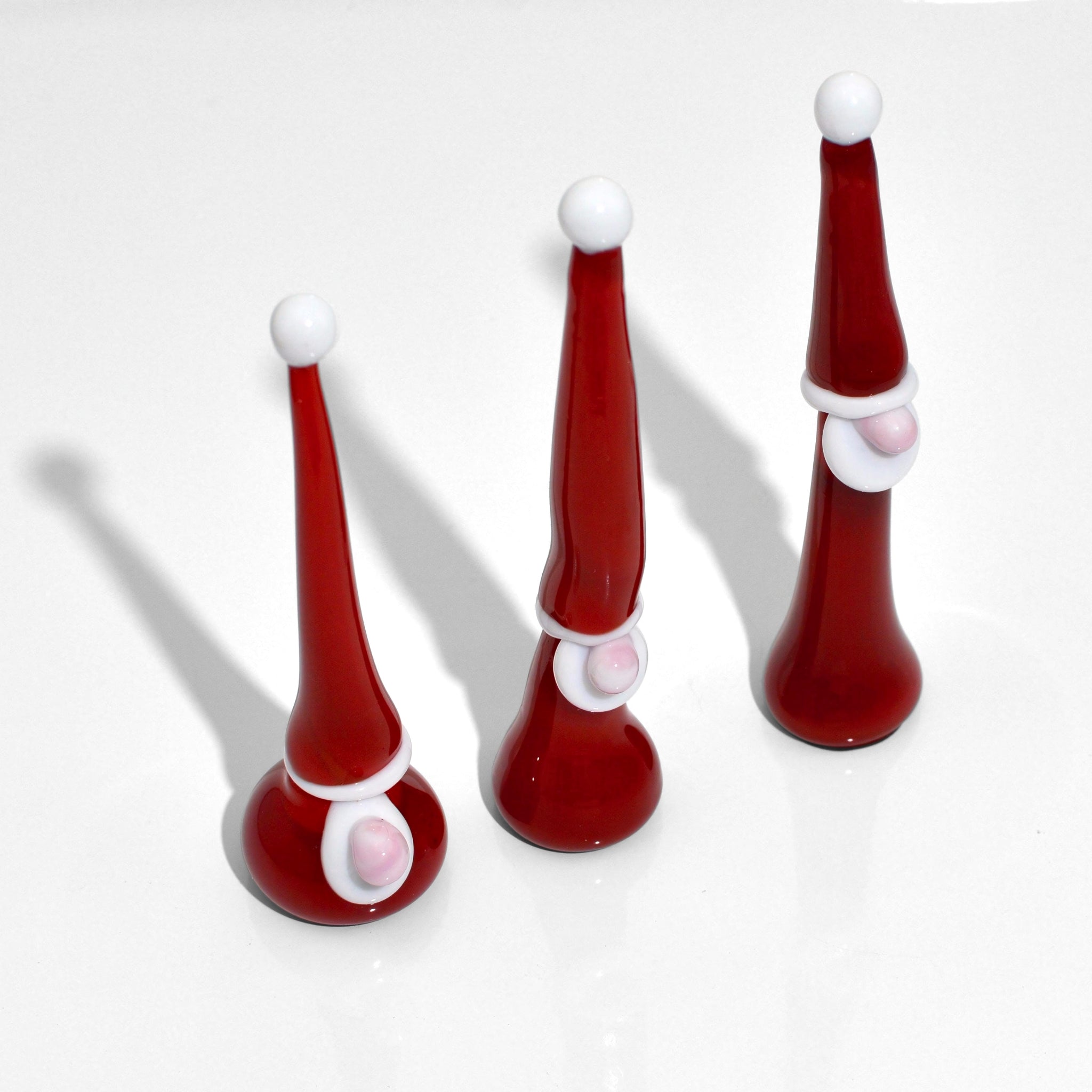 Murano Glass Gnome Santa Figurines - Set of 3 - My Italian Decor