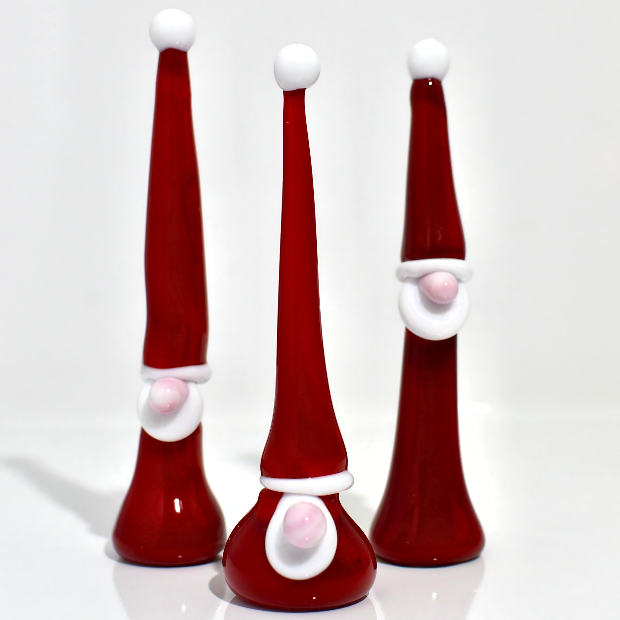 Murano Glass Gnome Santa Figurines - Set of 3 - My Italian Decor
