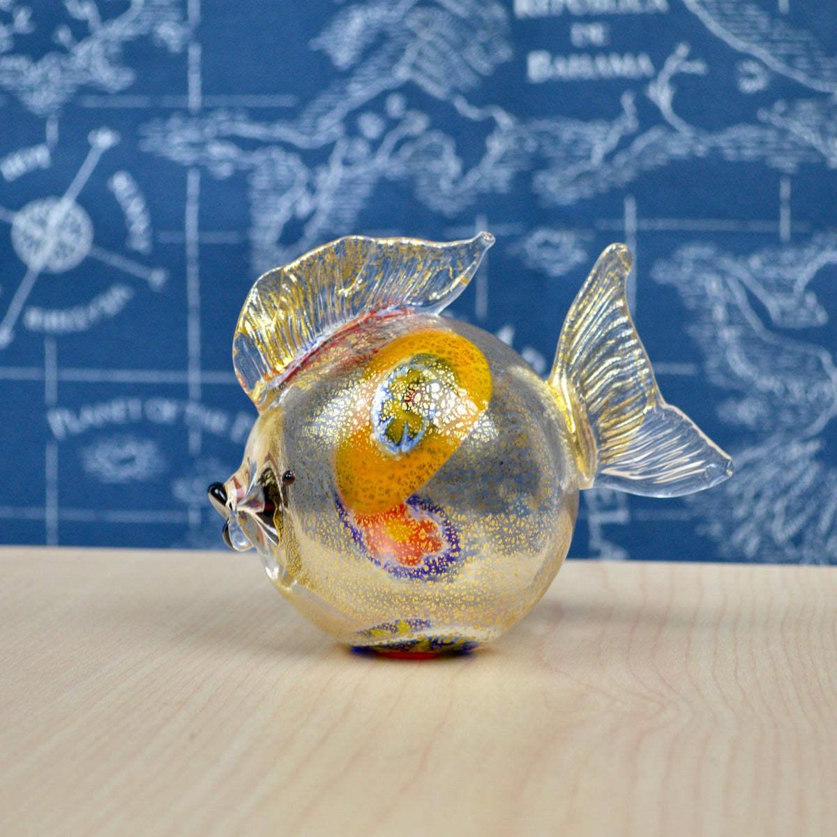 Murano Glass Puffer Fish, Decorative Figurine, Made in Italy - My Italian Decor