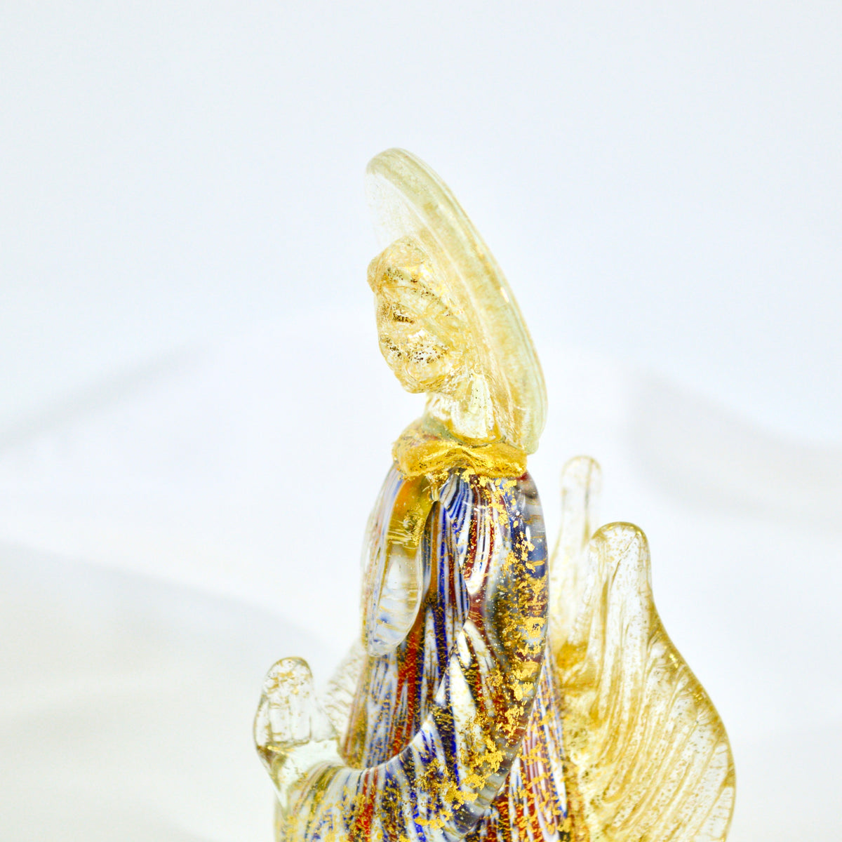 Murano Glass Millefiori Angel, 24-karat gold foil, Made in Italy - My Italian Decor