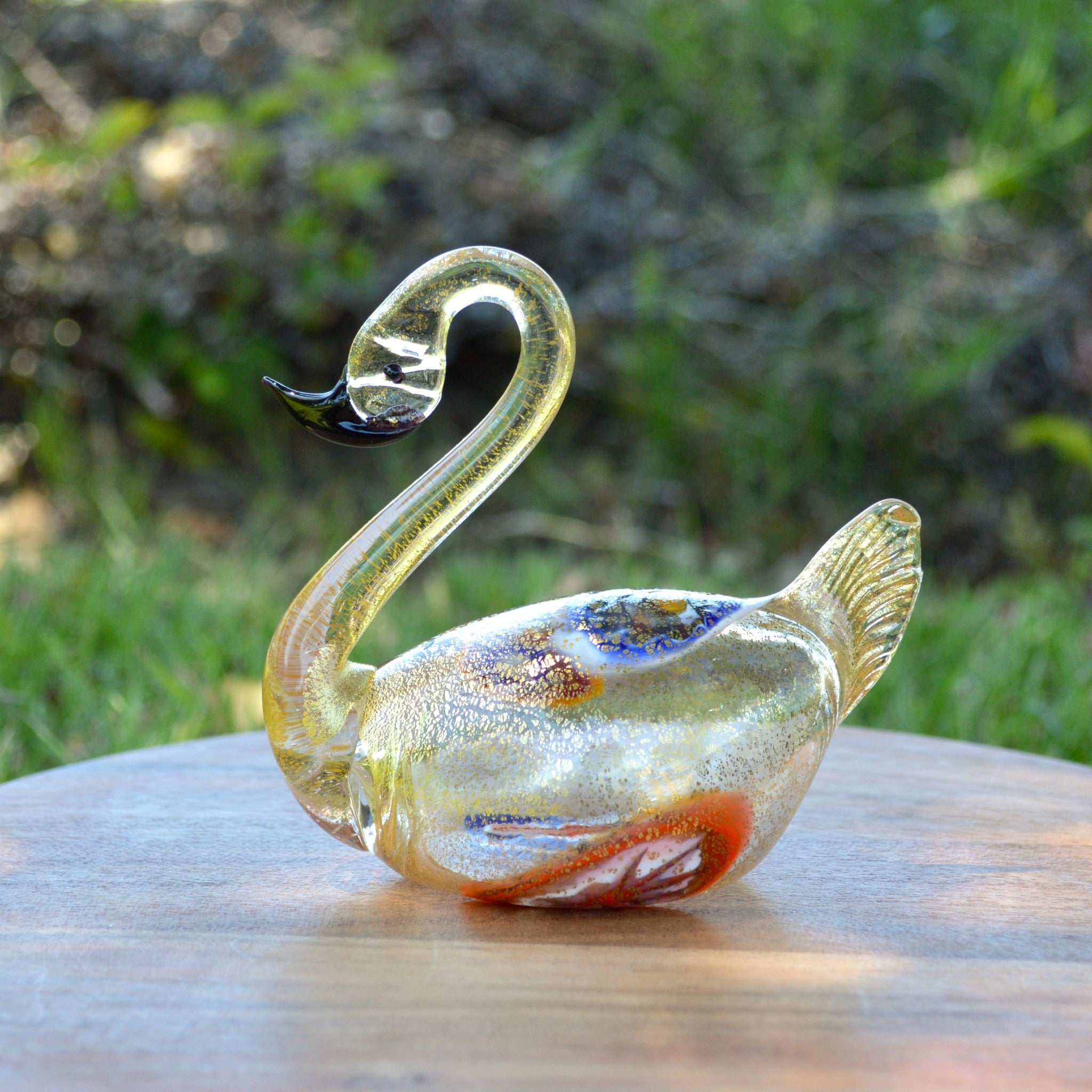 Murano Glass Swan, Decorative Figurine, Made in Italy - My Italian ...