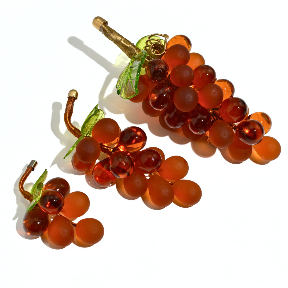 Murano Glass Grape Cluster, Large, Made in Italy