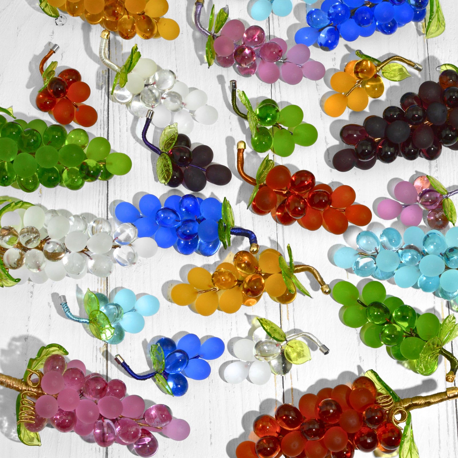 Murano Glass Grape Cluster, Large, Made in Italy - My Italian Decor