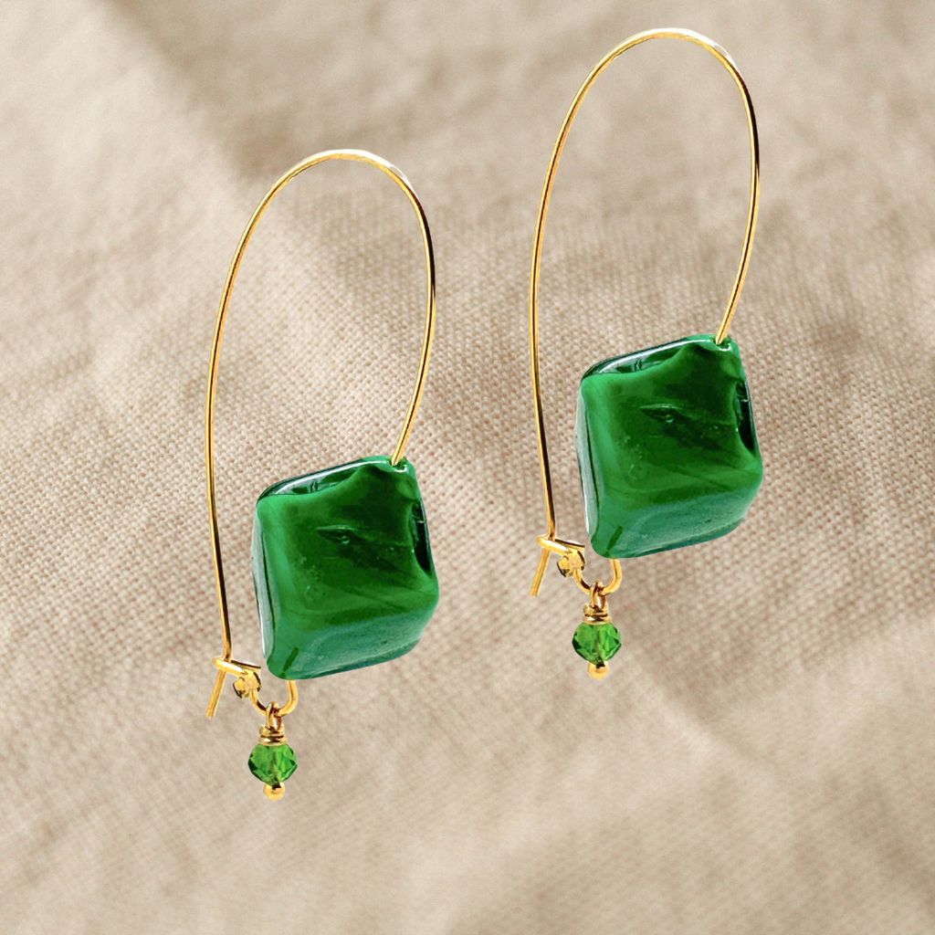 Murano Glass Dolce Earrings, Handcrafted in Italy