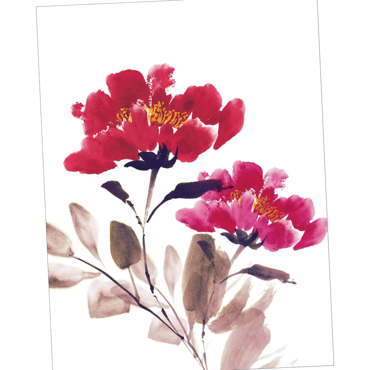 Floral Kitchen Towel, 100% Linen, Made in Italy