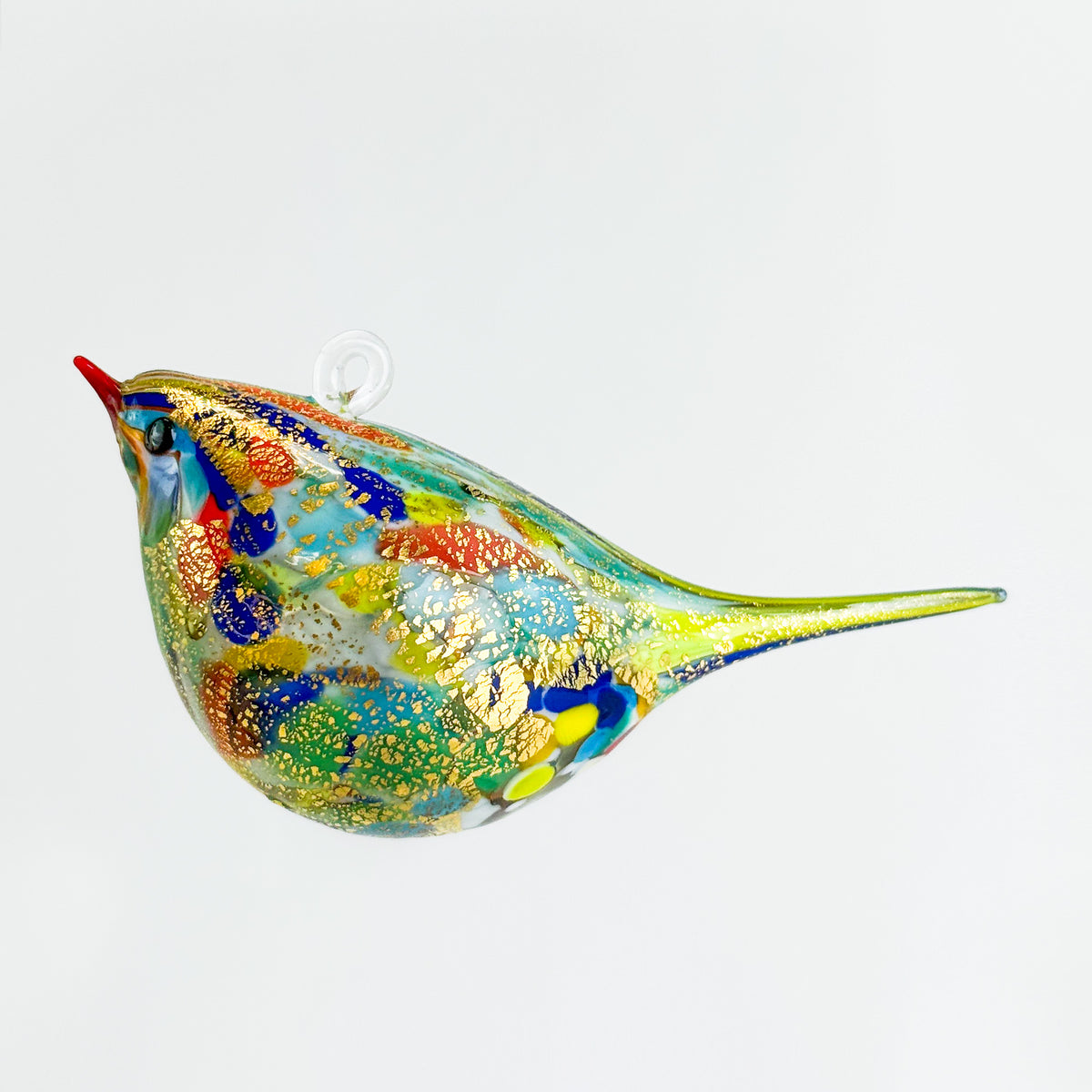Murano Glass Hand Blown Italian Hanging Chirpie Bird