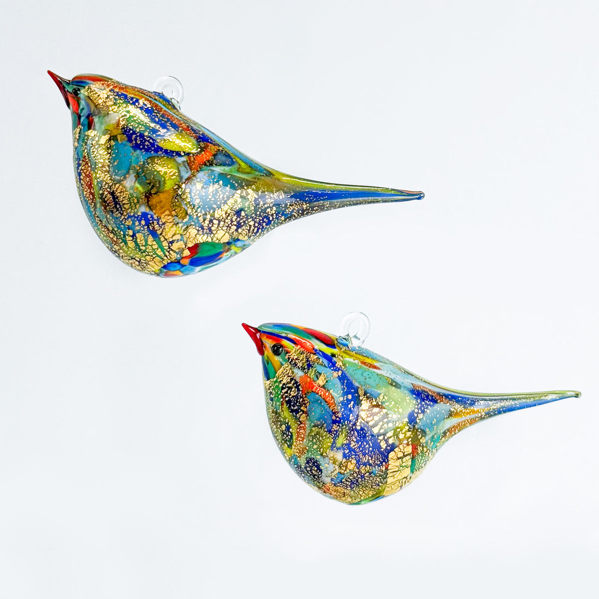 Murano Glass Hand Blown Italian Hanging Chirpie Bird