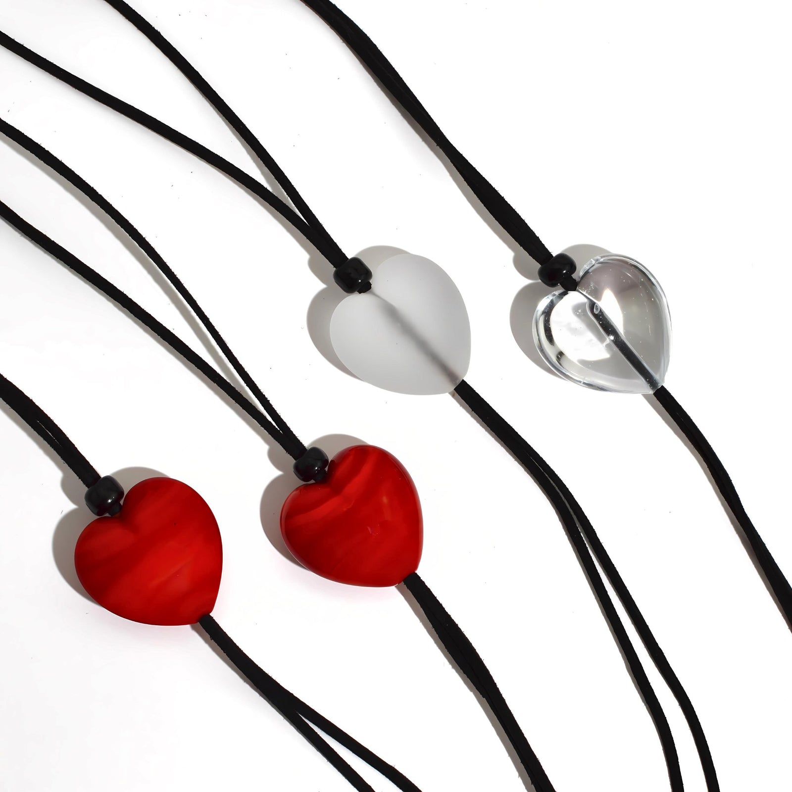 Murano Glass Amore Heart Pendant Necklace, Made in Italy - My Italian Decor