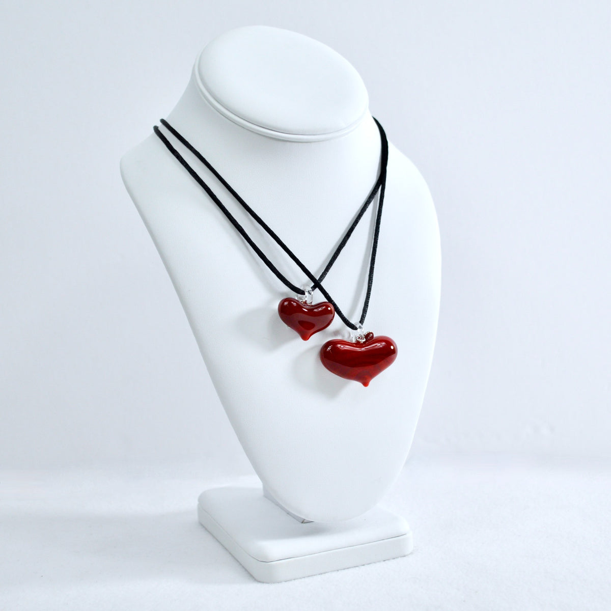 Murano Glass Mini Heart Pendant Necklace, Small or Large, Made in Italy - My Italian Decor