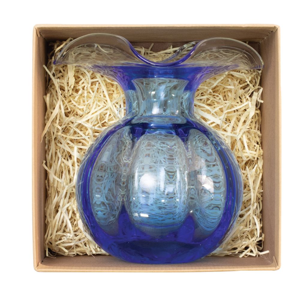 Hibiscus Glass Bud Vase, Made in Italy