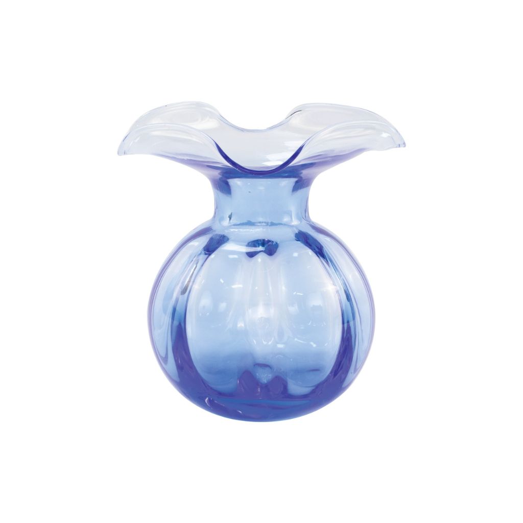 Hibiscus Glass Bud Vase, Made in Italy