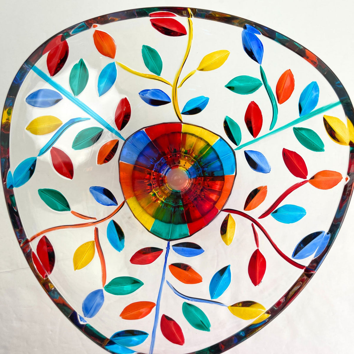 Flowervine Compote Bowl - Made &amp; Hand-painted In Italy