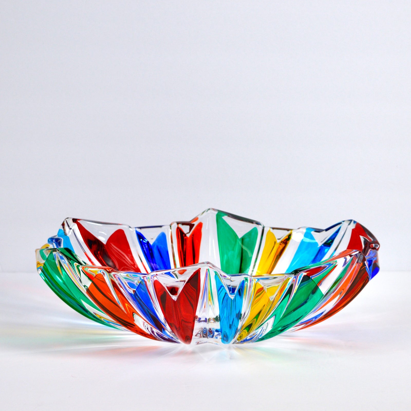 Empress Italian Crystal Oval Centerpiece Bowl, Made in Italy - My Italian Decor