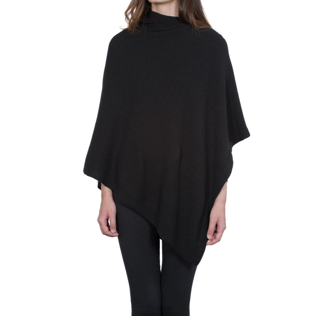 Cashmere Blend Poncho / Topper, Made in Italy