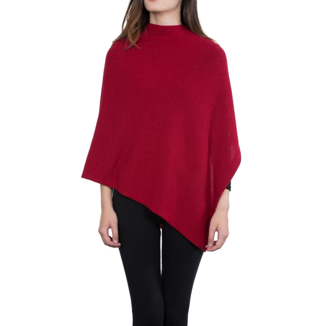 Cashmere Blend Poncho / Topper, Made in Italy