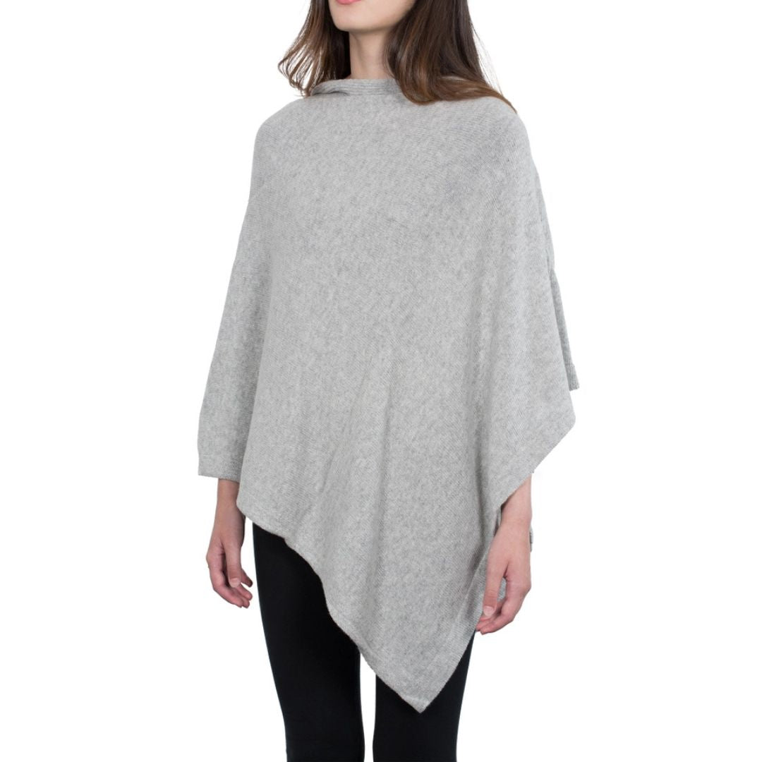Cashmere Blend Poncho / Topper, Made in Italy