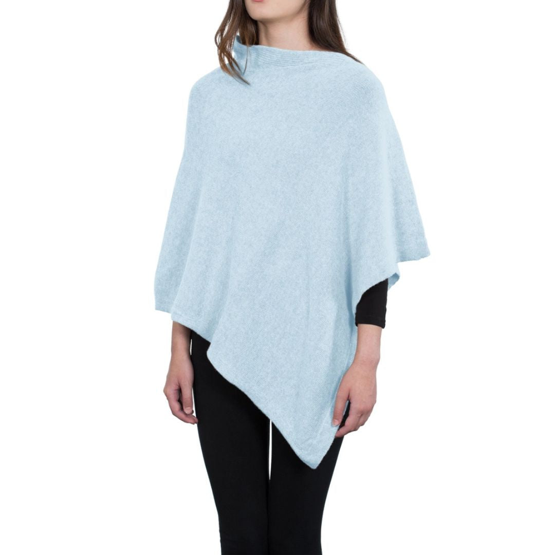 Cashmere Blend Poncho / Topper, Made in Italy