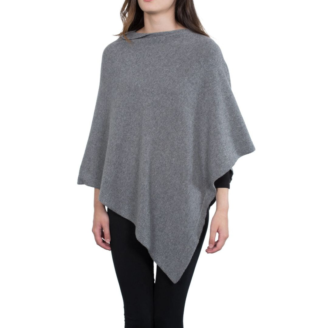 Cashmere Blend Poncho / Topper, Made in Italy