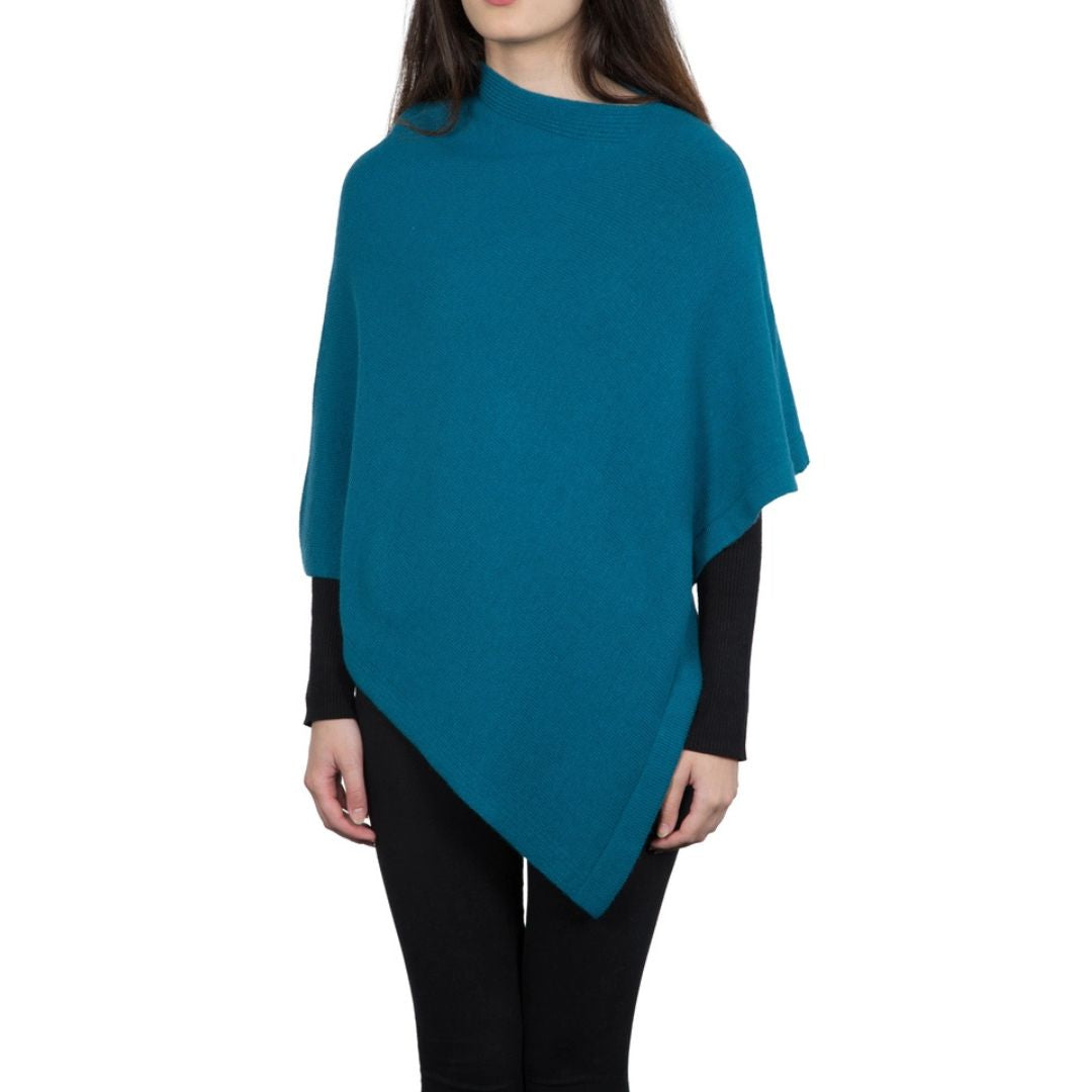 Cashmere Blend Poncho / Topper, Made in Italy