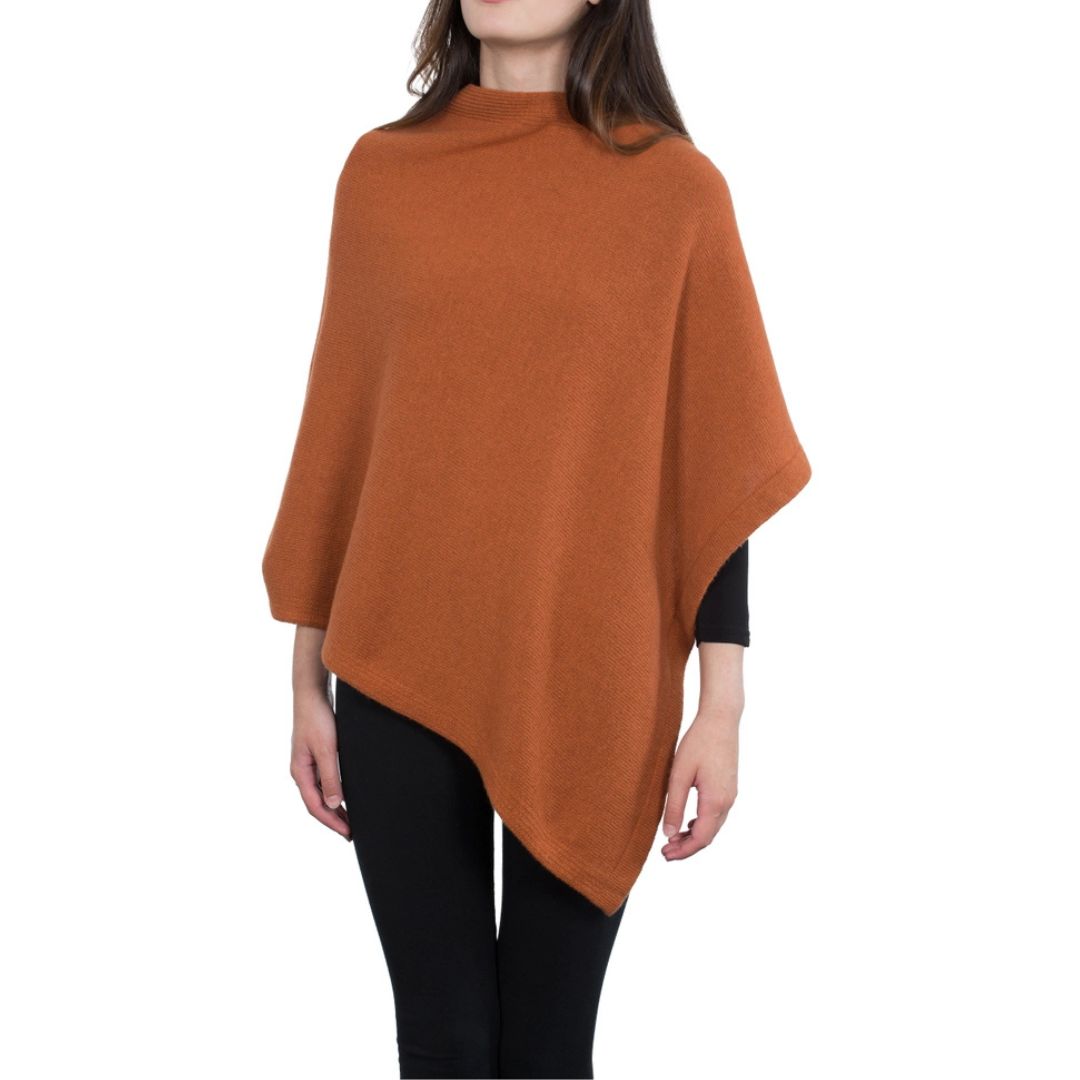 Cashmere Blend Poncho / Topper, Made in Italy