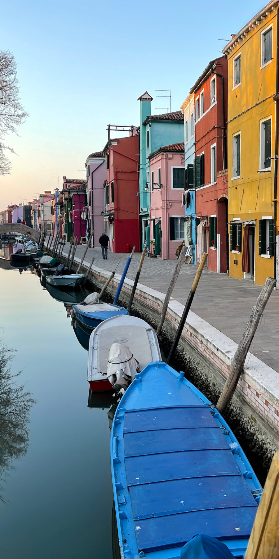 Houses on the water in Murano, Italy